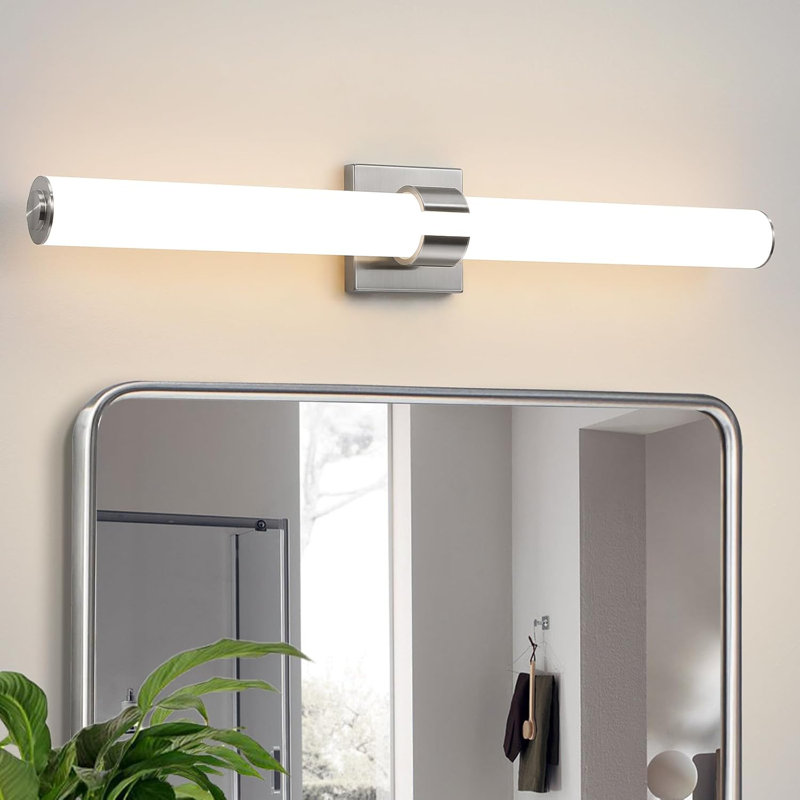 Dimmable LED Vanity Light Fixture With Acrylic Shade - Modern Bathroom Sconce For Mirror, Bedroom, And Living Room - Energy Efficient 36W 3000K Lighting