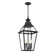 Jackson 4-Light Outdoor Hanging Lantern in Matte Black with Gold Highlights