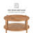 Delran Fontaine Solid Wood Coffee Table-1025896684