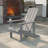 Bergenfield Plastic Adirondack Chair Weather Resistant Chair for Backyard Deck-1904670713