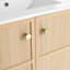 Meuble-lavabo autoportant 30 po, 2 portes à fermeture douce, chêne, contreplaqué (sans le lavabo)-398708323