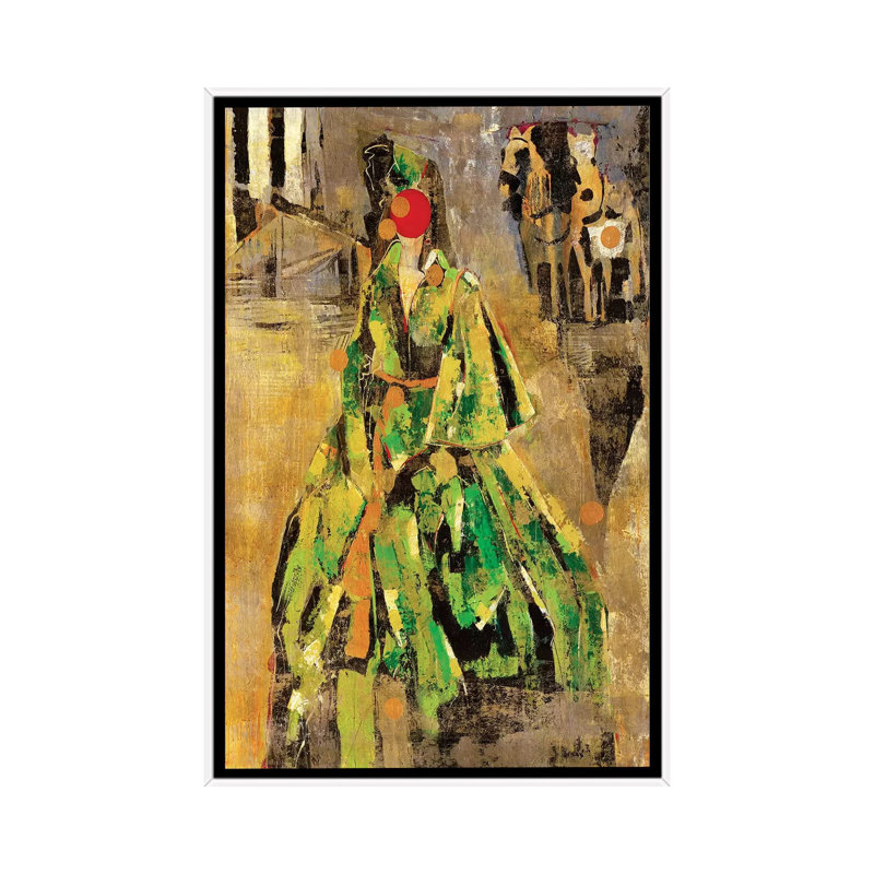 Scarlett - Painting on Canvas, White Framed, 101.6 cm H x 66.04 cm W