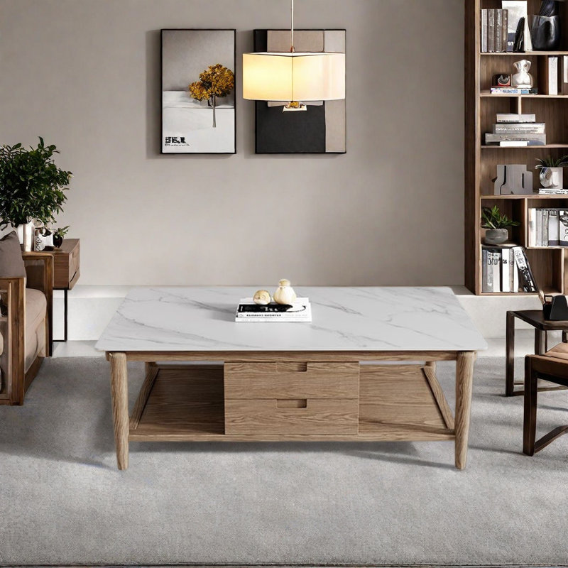 Table basse moderne avec rangement Rockboard