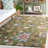 Jardin Handtufted Wool Cotton Floral Rug in Green/Blue-109480372