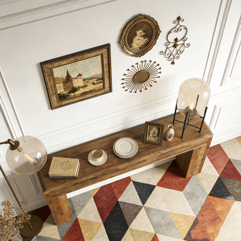 Wooden Sofa Entryway Console Foyer Table