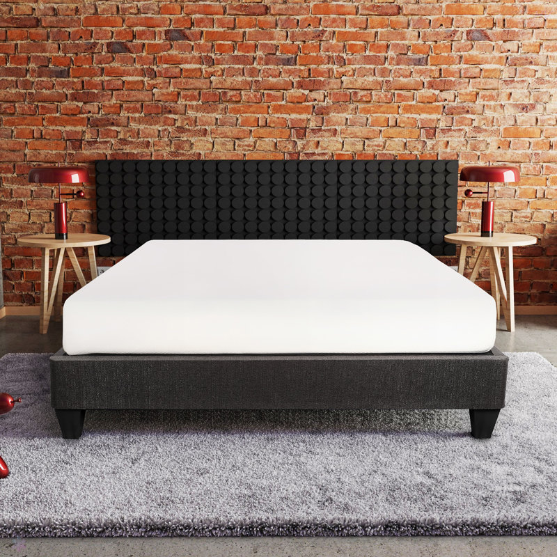 Platform Bed Base, Upholstered Mattress Foundation Bed Frame, King