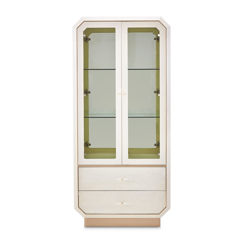 La Rachelle Lighted Curio Cabinet