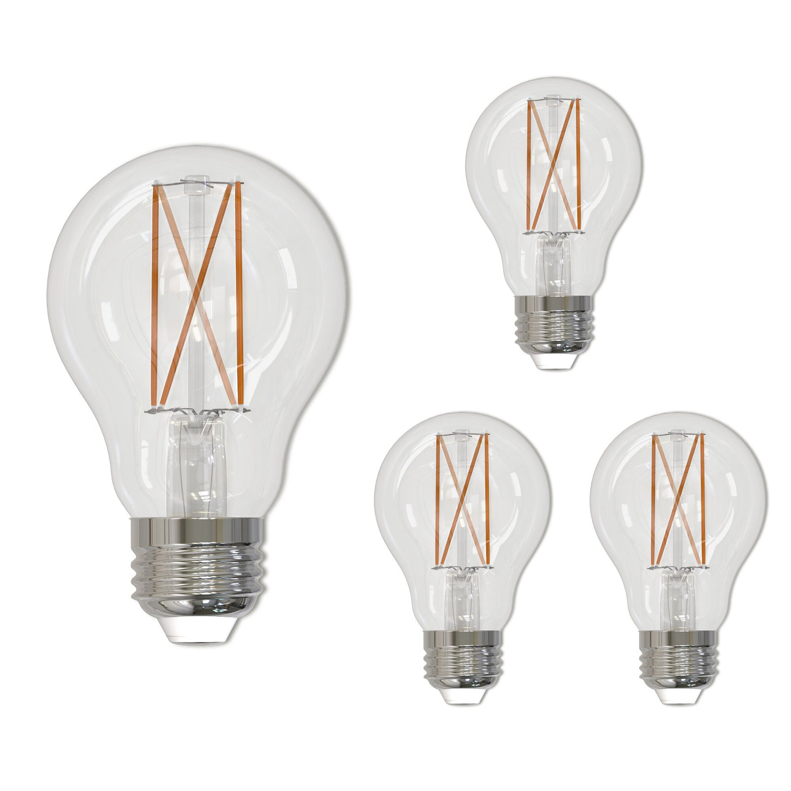 A19 LED Dimmable Edison Light Bulb, Soft Daylight (5000K), 14 W