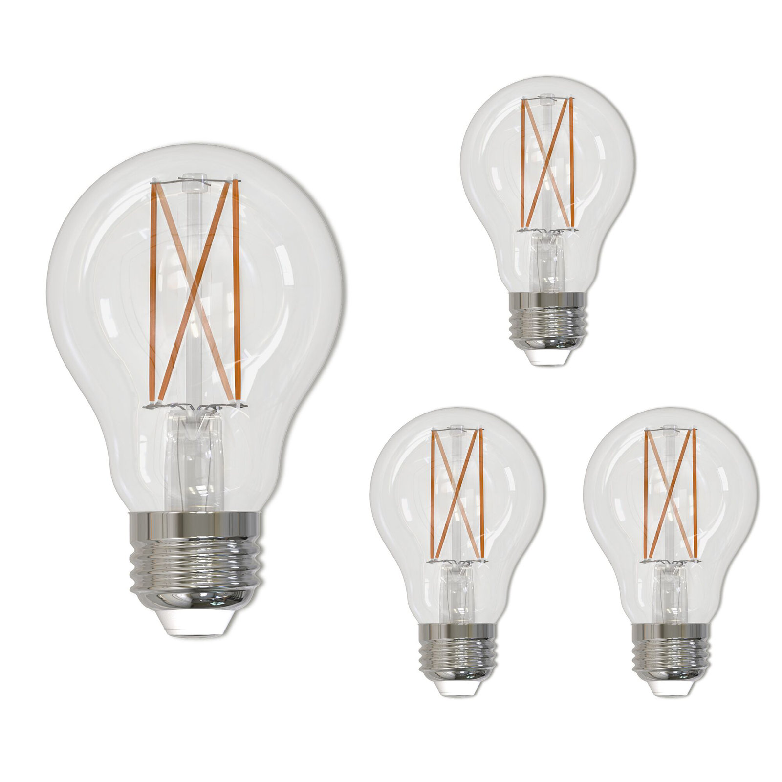 A19 LED Dimmable Edison Light Bulb, 2700 Kelvins, 1100, 9 W