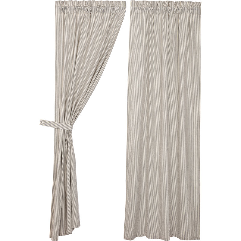 Peltier 100% Cotton Room Darkening Curtain Panel Pair, 40" W x 84" L