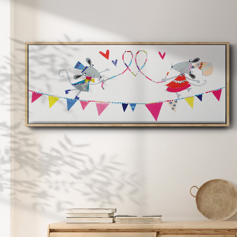 Circus Mice- Framed Canvas