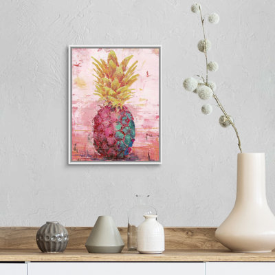" Painted Pineapple I " by Marie Elaine Cusson Painting Print