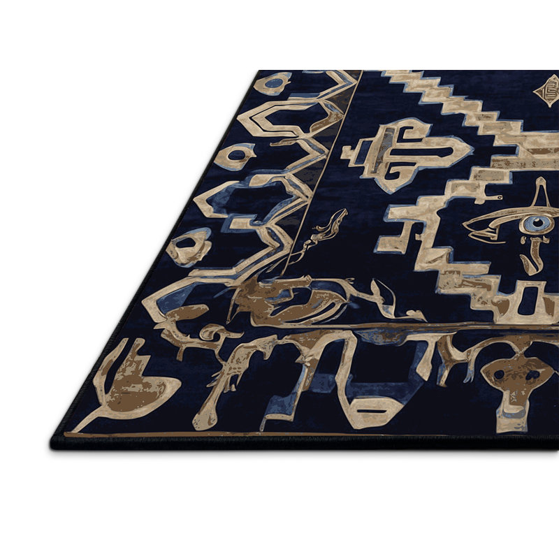 Tapis gris soyeux et moelleux, Carré 3 pi