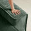 Repose-pieds Harrison en velours - vert