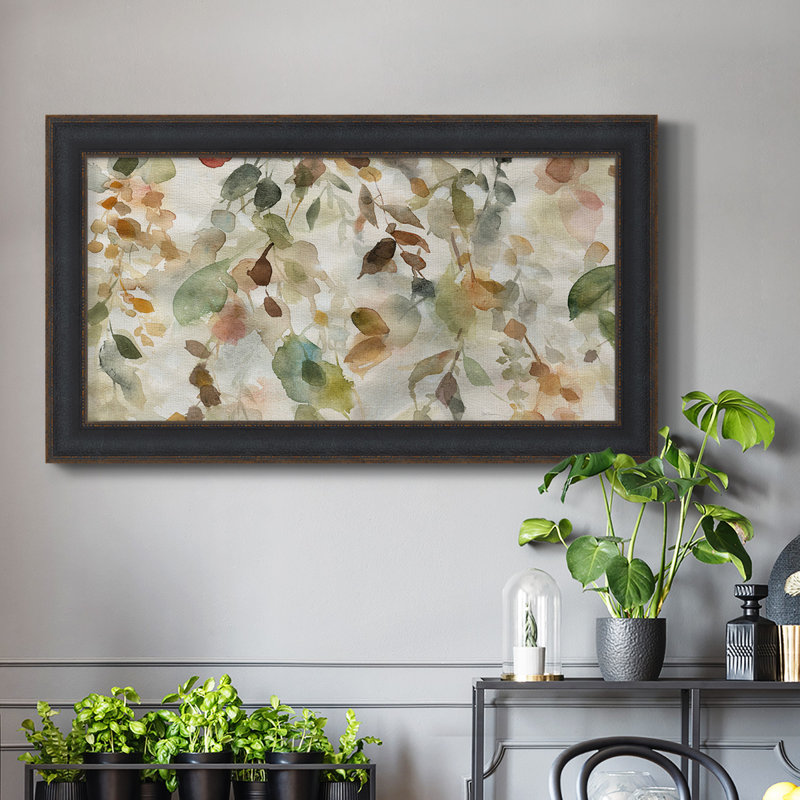 Cascade d'automne, reproduction de photo sur toile, H 25 po x l 45 po x P 2,5 po
