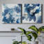 Blue Velveteen - ensemble de 2 reproductions sur toiles tendues-1431424707