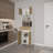 White 4-Door 1-Drawer Kitchen Storage Cabinet