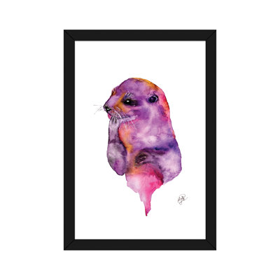 Loutre, art sur toile