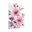 Ensemble de 1 tableau mural en toile à motif floral rose aquarelle-28535337