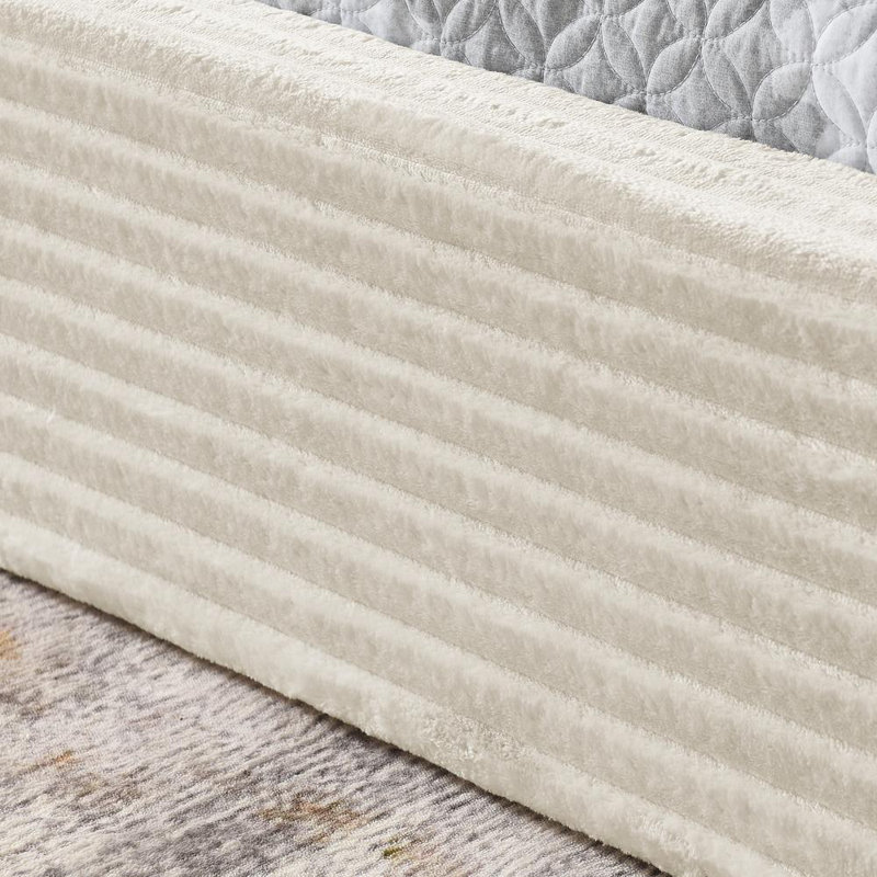 Queen Size Bed Frame (Beige)