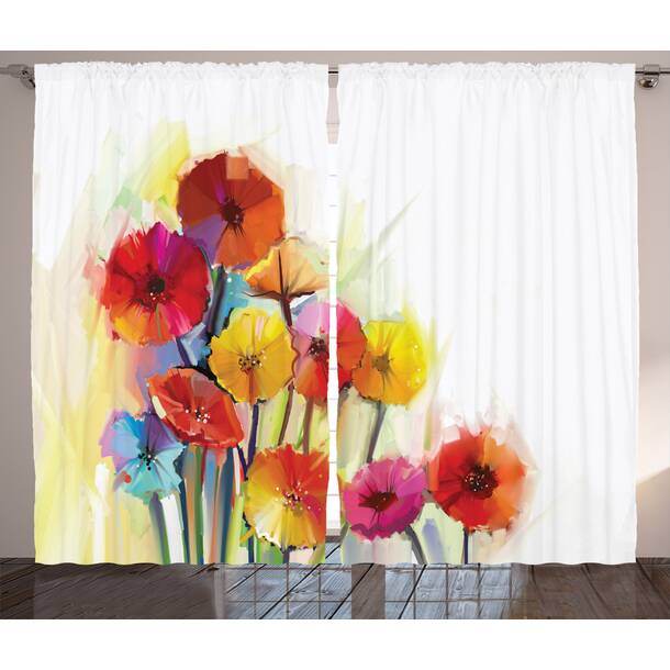 Bless international Floral Shower Curtain with Hooks Included & Reviews ...
