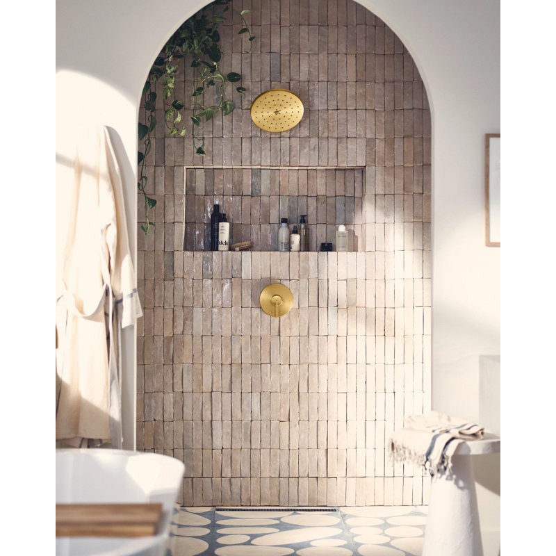 Cia Shower Faucet with Immersion, Brushed Gold