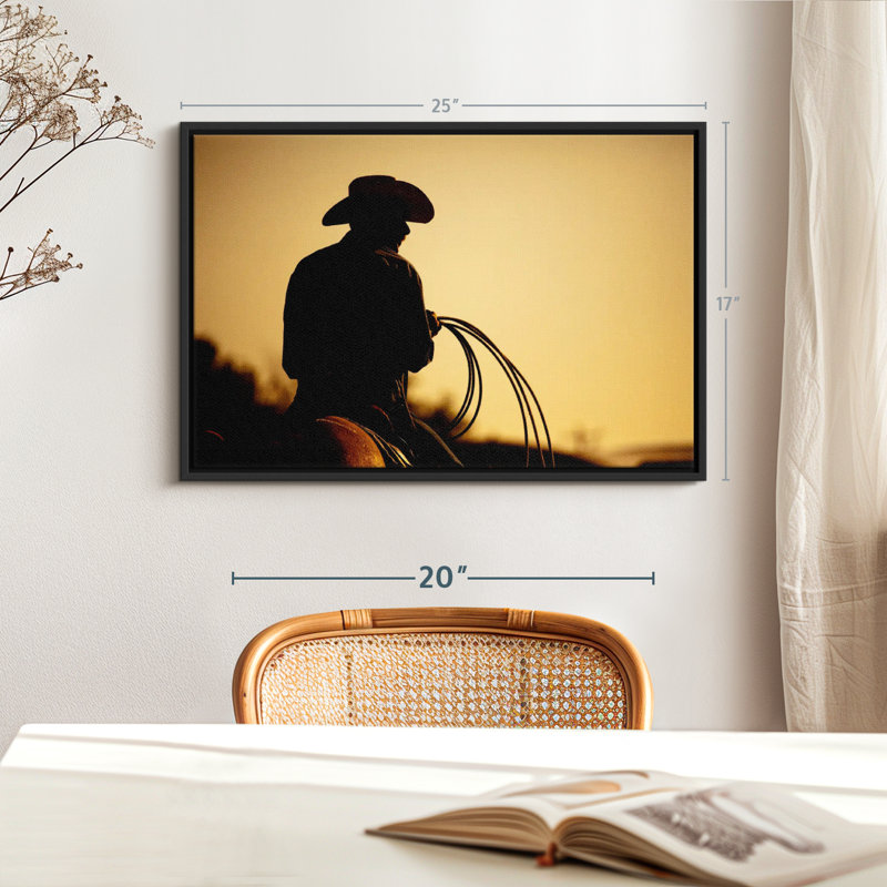«Cowboy With Lasso», H 25 po x l 17 po