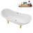 71" Streamline Clawfoot Tub,Tray,Drain and Clawfeet-101628940-102360907
