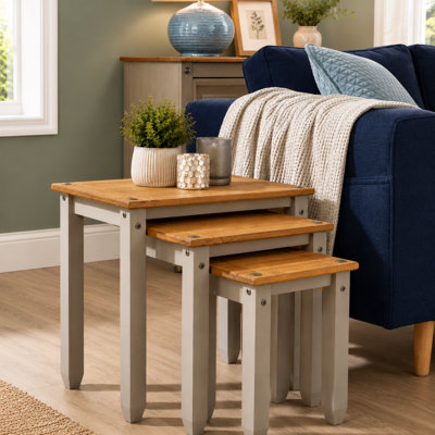 Kawamura Solid Wood Frame Nesting Tables