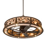 Oak Leaf Downrod Ceiling Fan