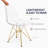 Northfleet Acrylic Dining Chair – Modern Eiffel Base Ghost Chair Accent Seating in Single, Set of 2, or Set of 4 – Gold or Chrome Legs for Banquet, Wedding, Office & Living Room Use-1860914923-1860914933-1819211776