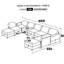 Canapé modulaire 9 pièces Hasime
