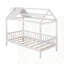 Lit simple en bois avec clôture-731880508