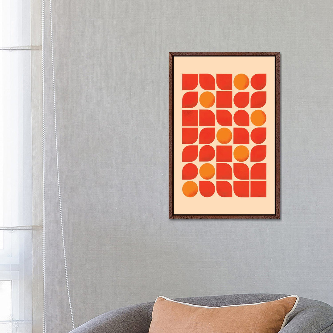 Fun Mid Century Geometry von Show Me Mars - Gallery-Wrapped Canvas Giclée on Canvas