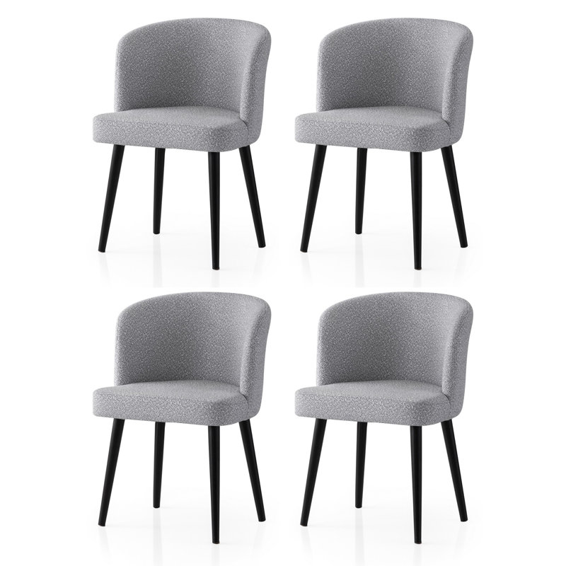 Ensemble de chaises (4 pièces), Gris clair