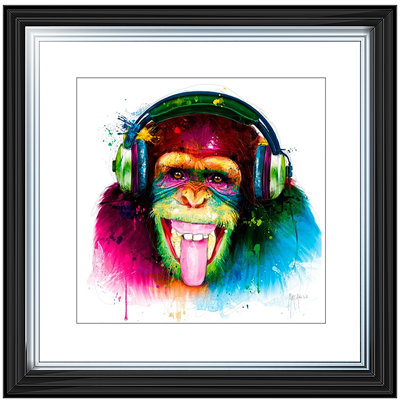 DJ Monkey - Single Picture Frame Painting