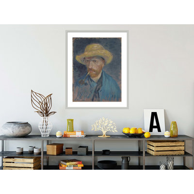 Autoportrait avec chapeau de paille et tuyau par Vincent van Gogh