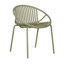 Chaises de salle à manger de patio empilables avec design respirant, style moderne et simple (ensemble de 2)-125766390