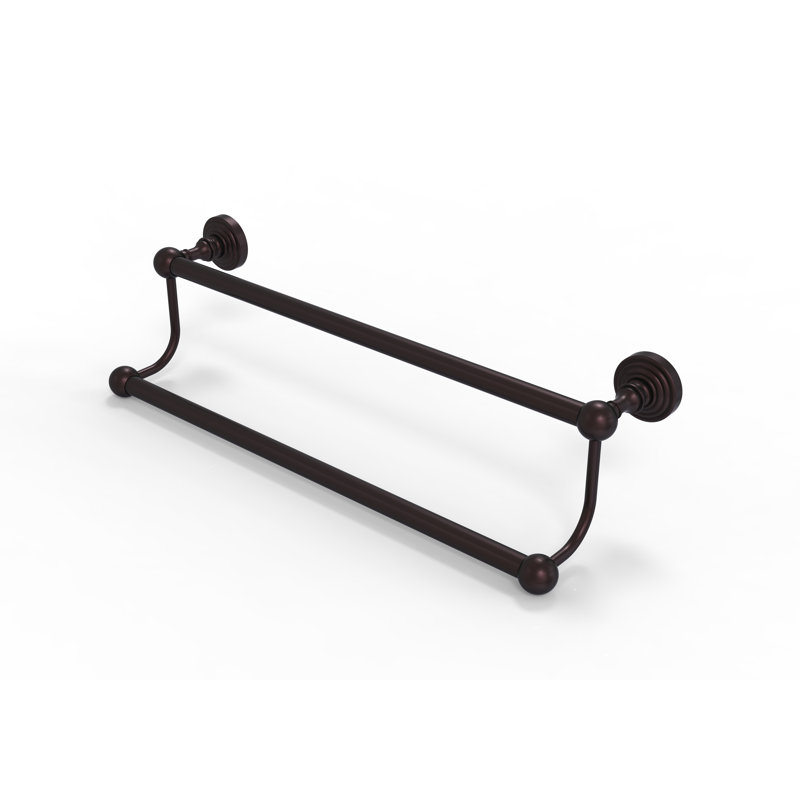 Porte-serviettes mural double Beresford, Bronze antique, H 5 po x l 24 po x P 7 po