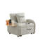 Fauteuil-lit convertible 3-en-1 avec dossier réglable, support pour téléphone et port de charge USB-888678166