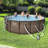 Bestway Power Steel Round Above Ground Outdoor Swimming Pool Set with Filter Pump and Cover-94909618-94909617