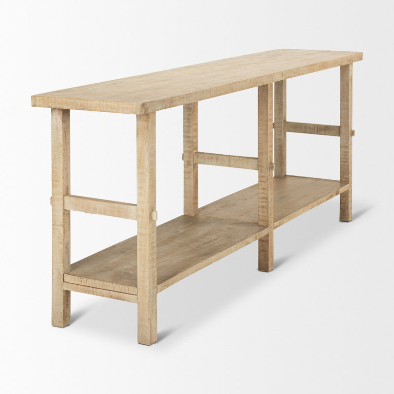 Console en bois massif 76,75 po Gressett, Blonde