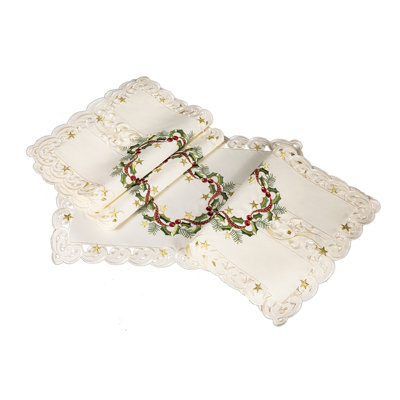 Wangaratta Polyester Embroidered Rectangle Placemat