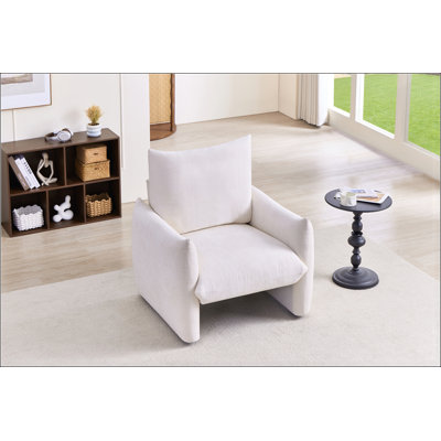 Fauteuil d'appoint moderne en chenille