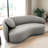 Grimsby Mid-Century Modern Japandi Style Curvy Sofa-372254547