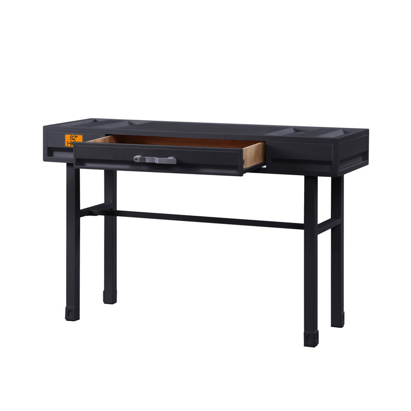Bureau de coiffeuse Cargo, Métal industriel