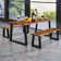 Serna Rectangular Acacia Outdoor Dining Table