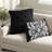 Elegant 7-piece Cotton Bedding Set, Black Damask Design, Queen Size