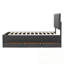 Lit plateforme simple tapissier avec lit gigogne et 3 tiroirs-190658313