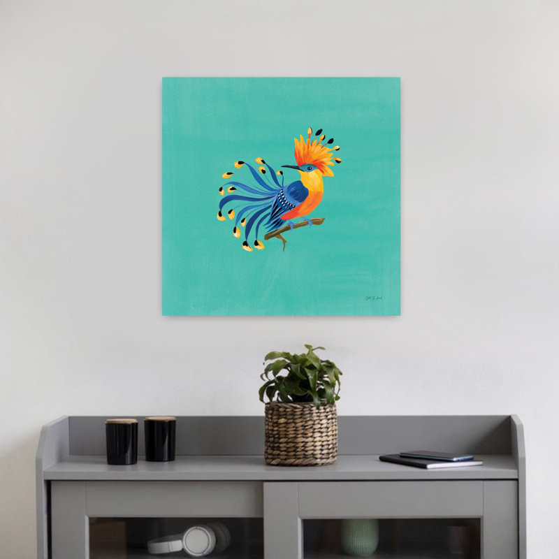 Oiseaux du paradis IV, art tropical, H 18 po x l 18 po